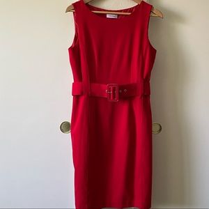 Red Calvin Klein Dress